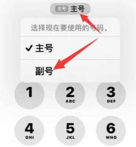 二连浩特苹果14维修店分享iPhone 14 Pro Max使用副卡打电话的方法 