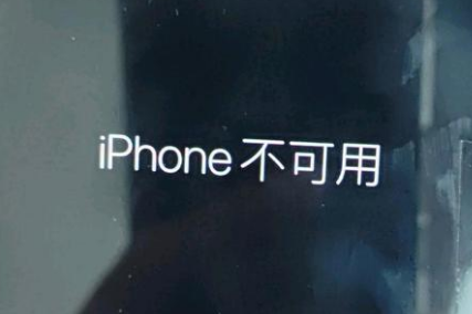 二连浩特苹果服务网点分享锁屏界面显示“iPhone 不可用”如何解决 